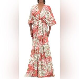 NWT Andrea Iyamah Gamba Rose Print Cover-Up